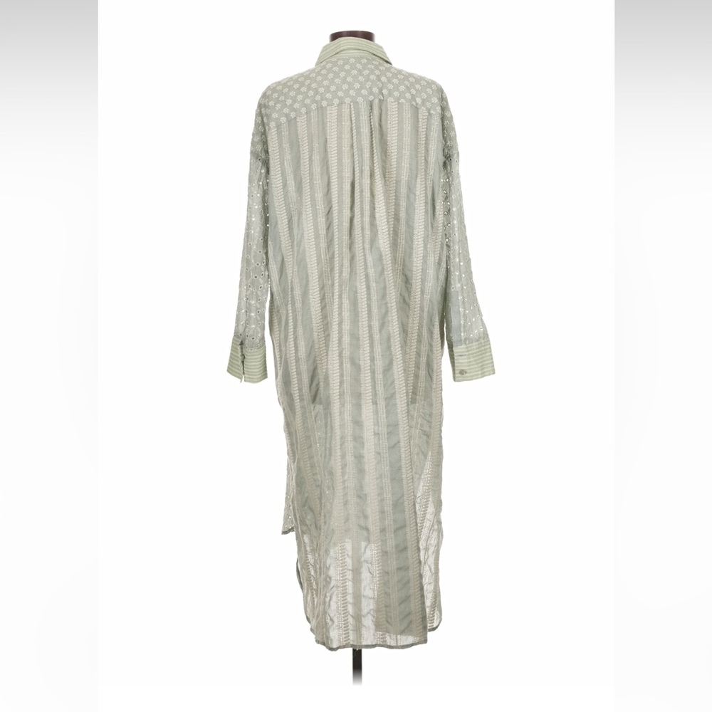 Zara Floral Embroidered Patchwork Button Down Ele… - image 7